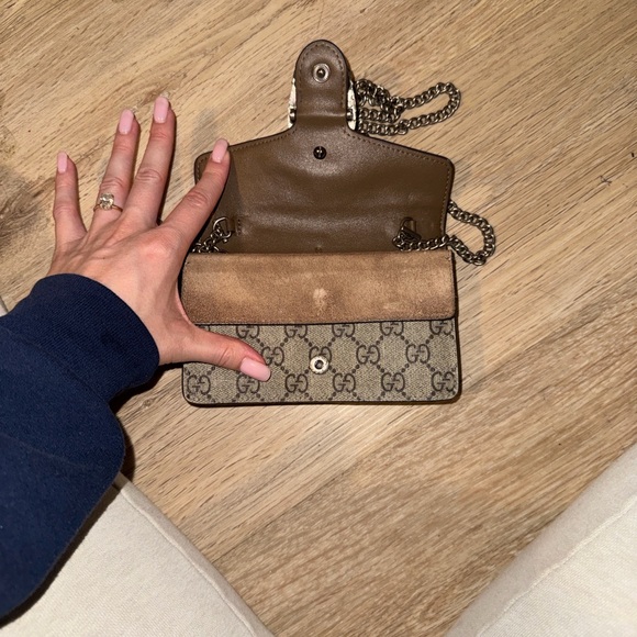 Beige and Brown Crossbody Bag - Picture 4 of 5